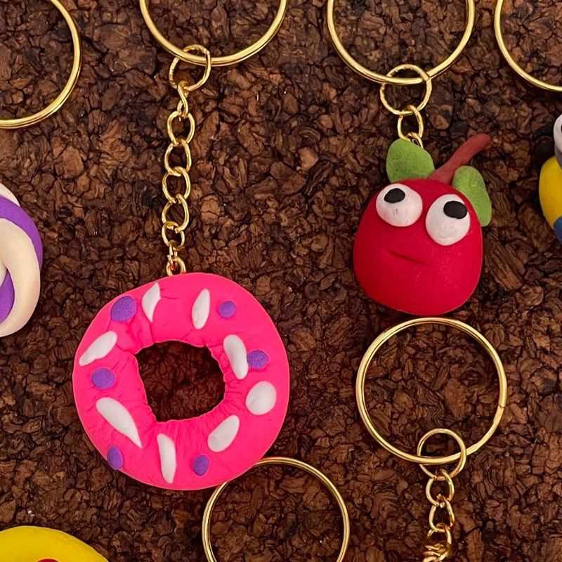 Airdry Clay Keychains Fringe Activities