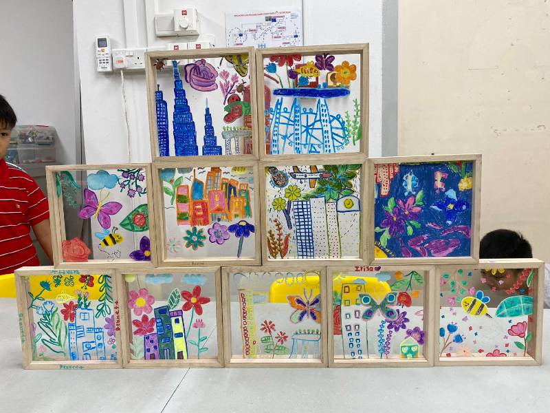 Art on Acrylic Wooden Frame Singapore